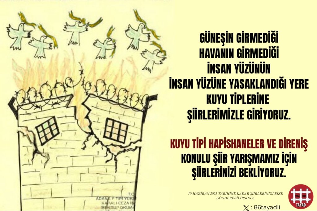 Prisoner’s Family Association TAYAD is collecting poems for the prisoners