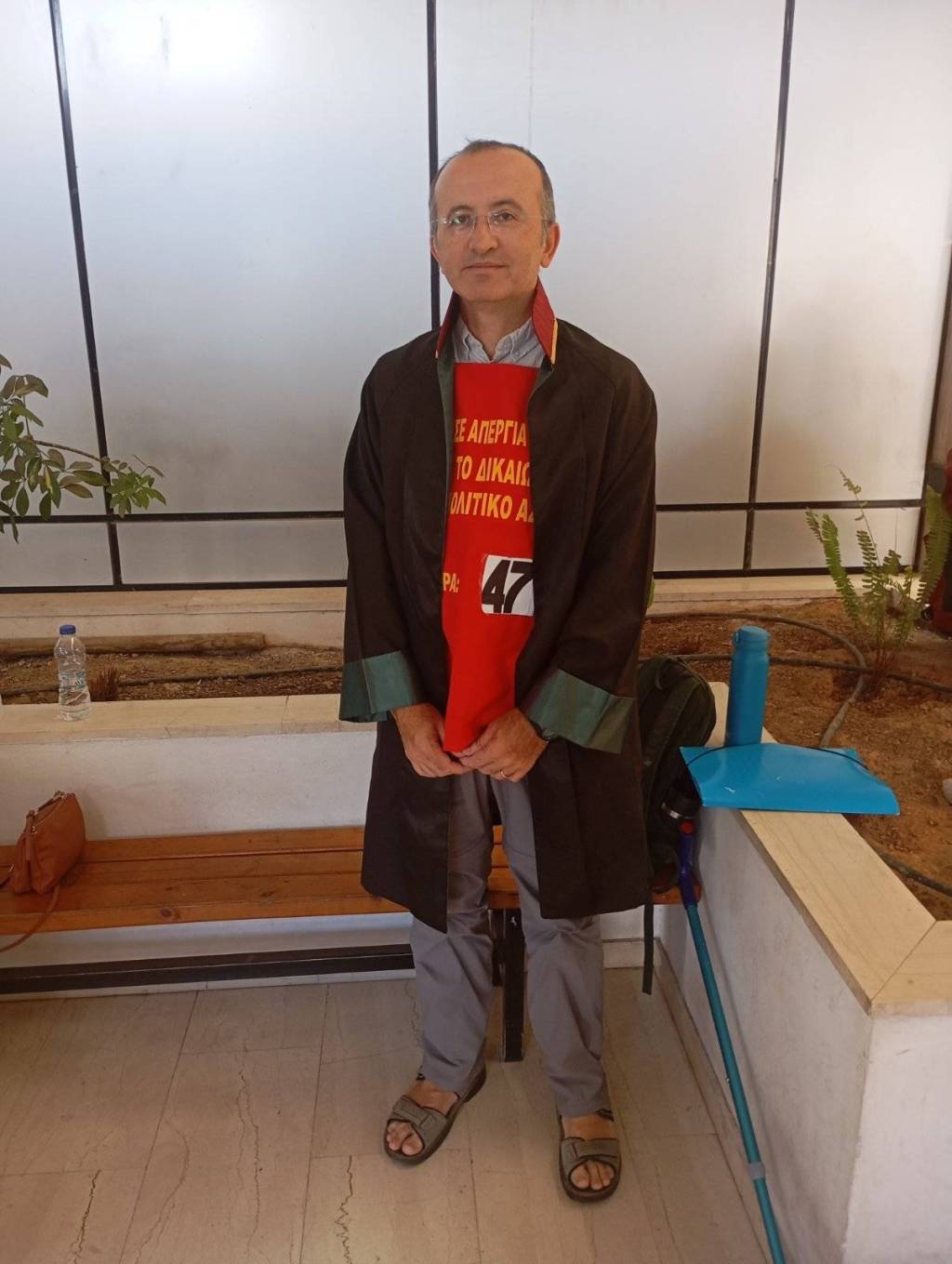 Solidarity with political refugee, lawyer Gunay Dag