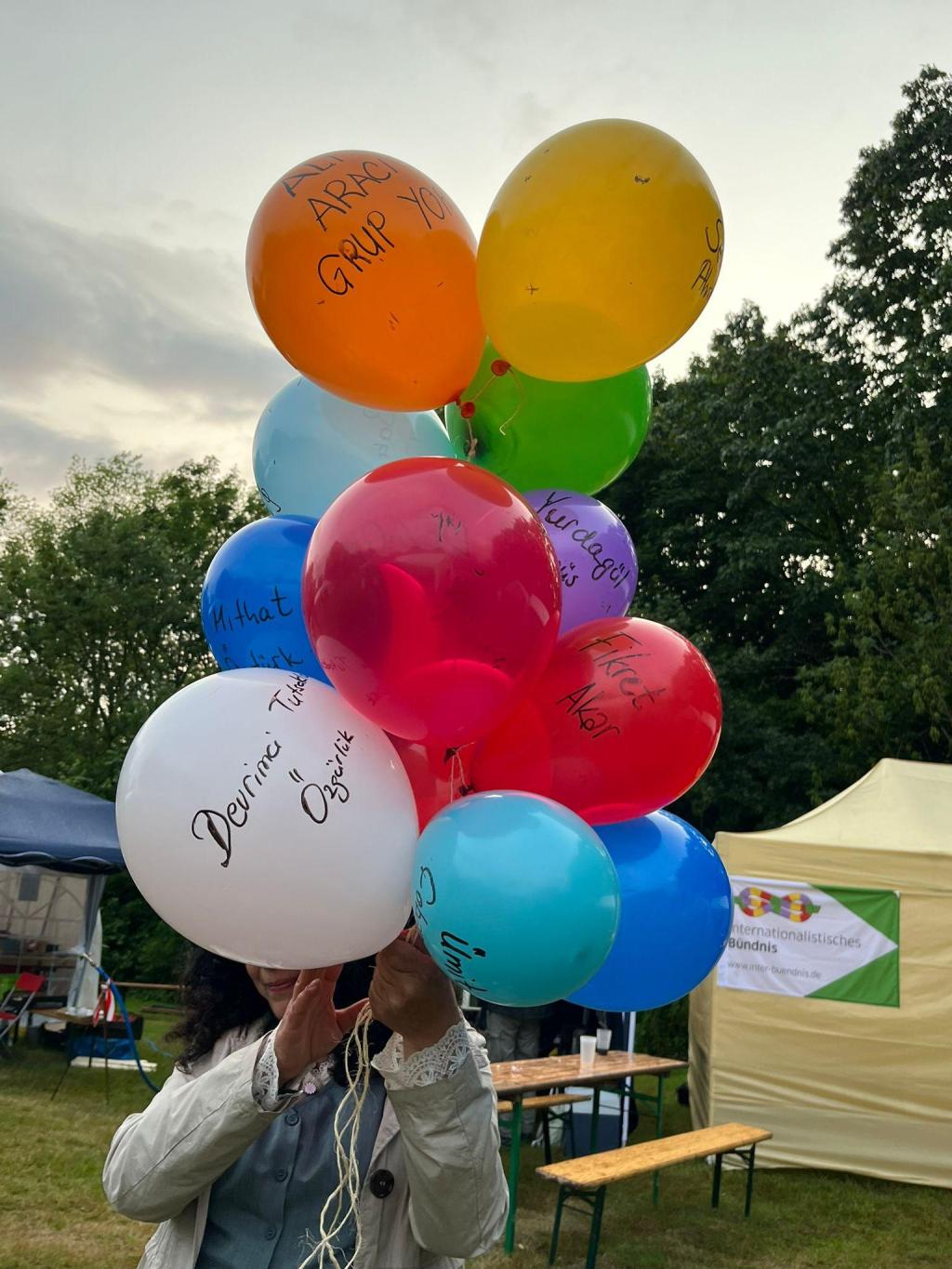 7th June: Balloons of hope during rebellious music festival in&nbsp;Germany