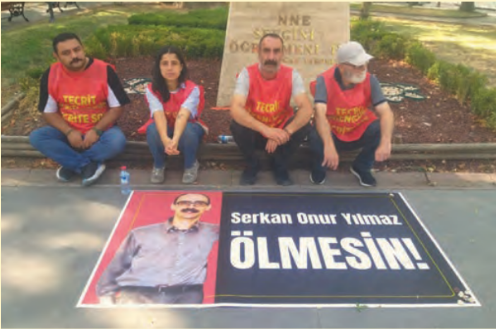 Turkey: TAYAD continues actions to save the life of Serkan Onur Yilmaz