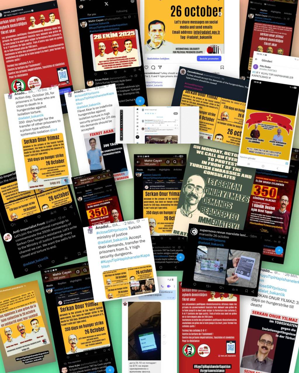 26-27 October – International Action Days: 350 days of death&nbsp;fast