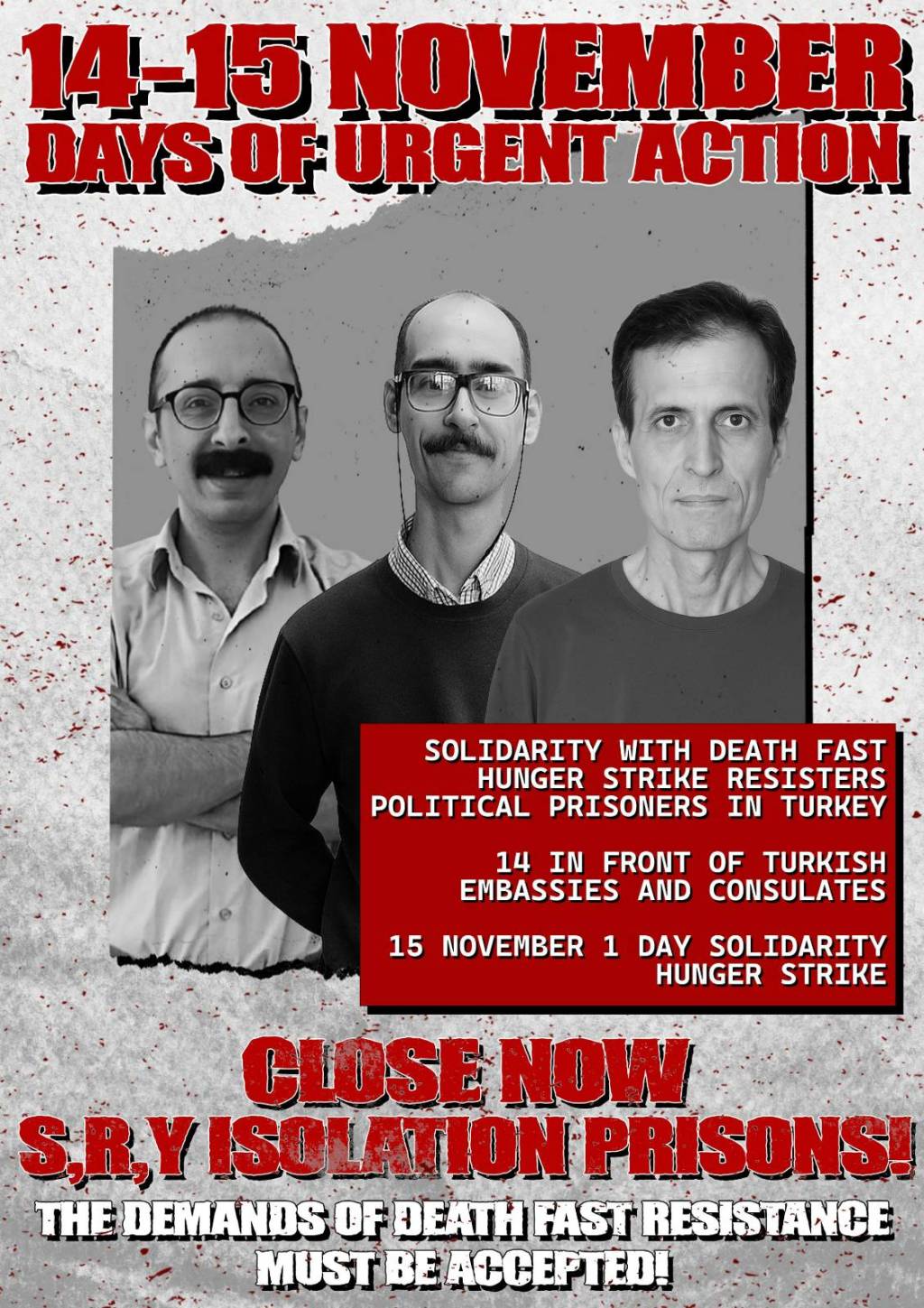 URGENT CALL OF ACTION: 14-15 NOVEMBER 