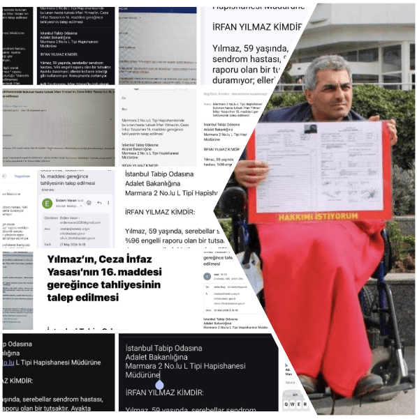 Campaign for sick prisoner Irfan&nbsp;Yilmaz
